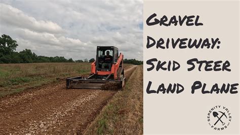 skid steer land plane for gravel driveway|kage skid loader land plane.